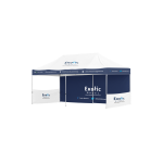 6m x 3m Gazebo one full long sidewall and two short side walls